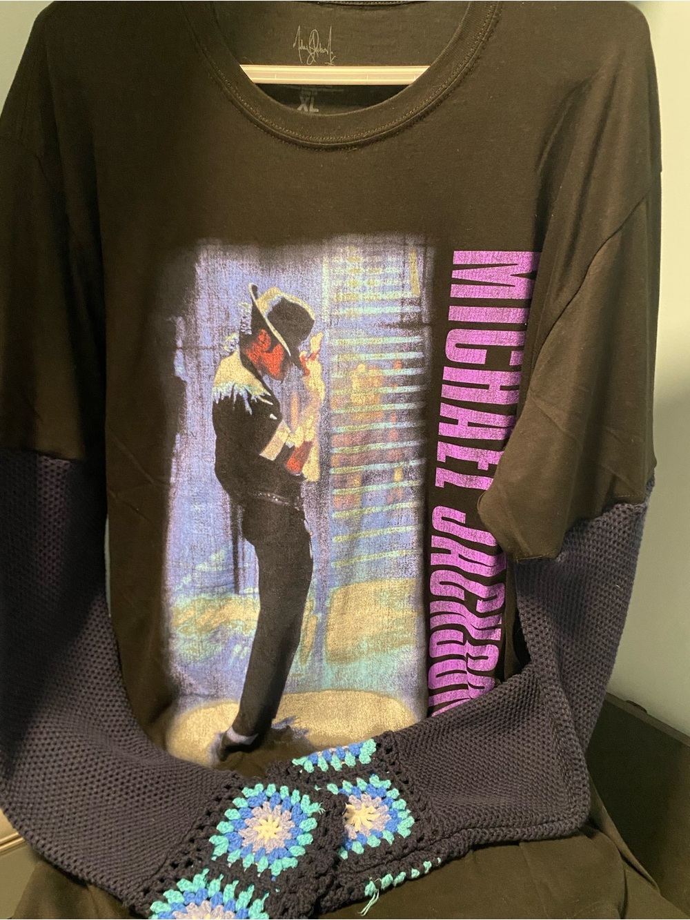 Upcycled Michael Jackson top